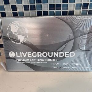 NWT LiveGrounded Premium Earthing Bedsheet — Cream
